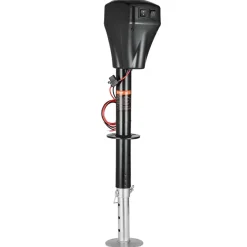 VEVOR Electric Trailer Jack, 7500 lbs Capacity, Electric Power Tongue Jack with Waterproof Protective Cover & LED Light for Travel Trailer, Camper, RV, 9.84-27.84 in Lift, 12V DC with Wiring, Black