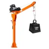 VEVOR Electric Truck Crane, 1100 lbs Pickup Truck Crane with PA800 Electric Hoist, 360° Rotating Telescopic Boom, Premium Galvanized Steel,Foldable Pickup Bed Jib Hoist for Machine Lumber Lifting