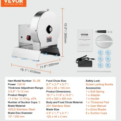 VEVOR Electric Vegetable Slicer, 0-0.5