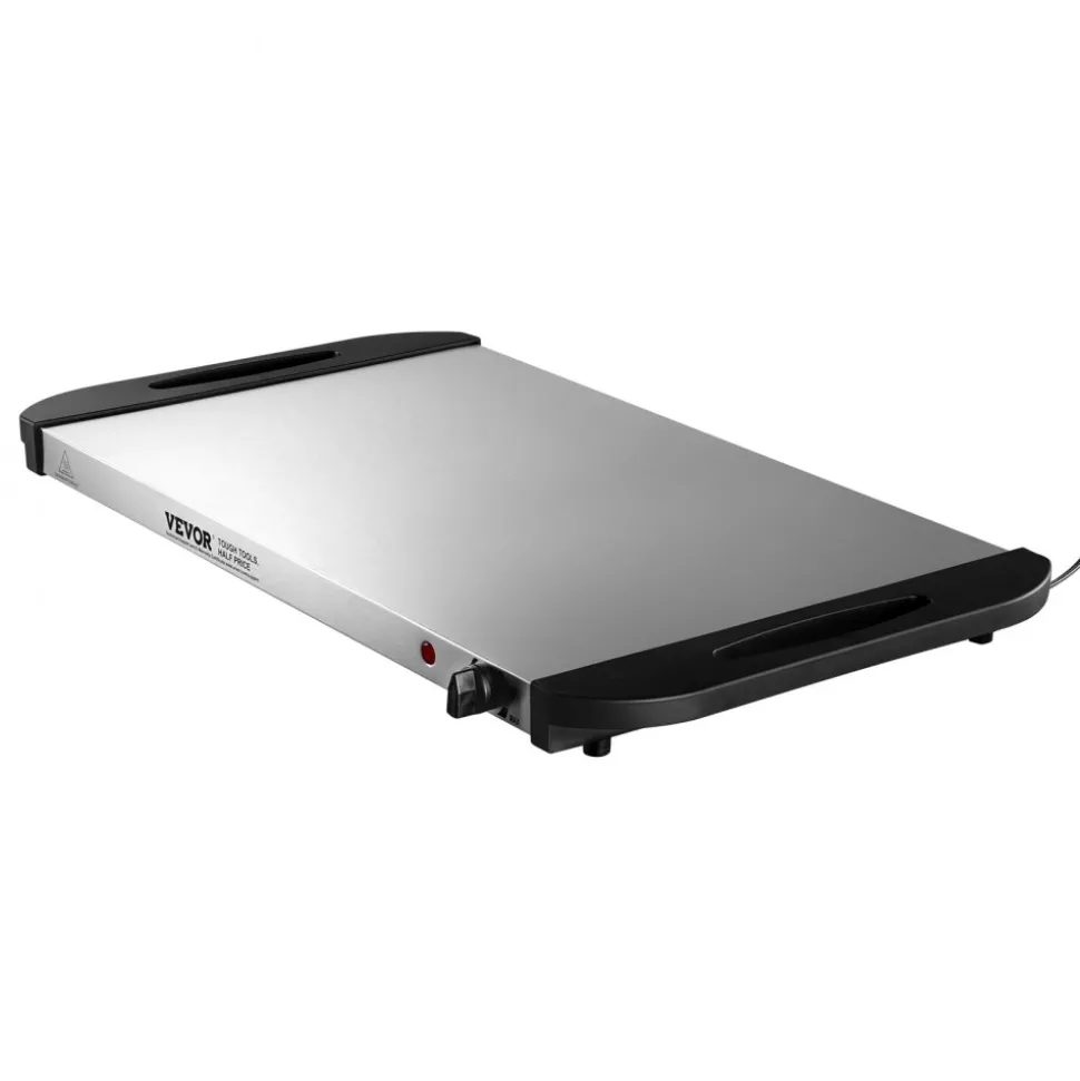 VEVOR Electric Warming Tray, Food Warming Trays for Buffet, Warming Trays with Adjustable Temperature Control, Portable Stainless Steel Food Warmer, Hot Plate Perfect for Parties, Catering, Holidays