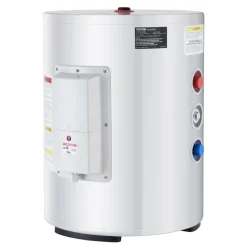 VEVOR Electric Water Heater, 10 Gallon Tank Instant Hot Water Heater, 1.6Kw Tankless Water Heater w/ LED Display,Knob Control, IPX4 Waterproof Side Connection On Demand Heaters for Shower, Bath
