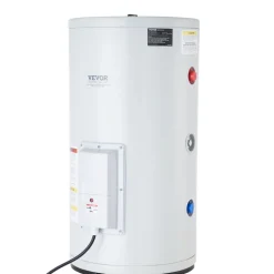 VEVOR Electric Water Heater, 18 Gallon Tank Instant Hot Water Heater, 1.6Kw Tankless Water Heater w/ LED Display,Knob Control, IPX4 Waterproof Side Connection On Demand Heaters for Shower, Bath