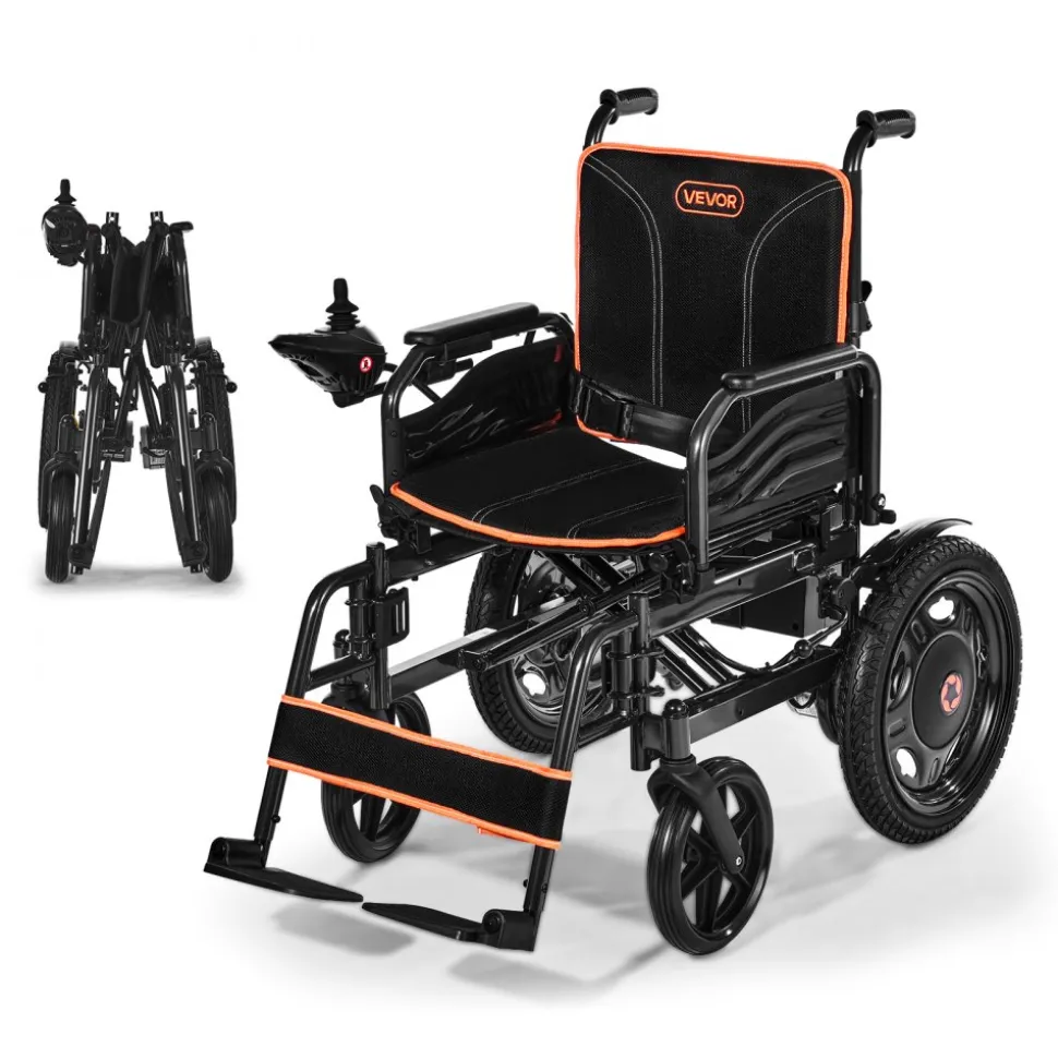 VEVOR Electric Wheelchair for Adults Seniors, 300 lbs Weight Capacity, 20 in Width Lightweight Foldable Motorized Power Wheelchairs, Long Range All Terrain Aluminum Alloy Chair, Adjustable Backrest