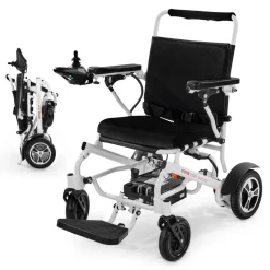 VEVOR Electric Wheelchair for Adults, 300lbs Capacity, Foldable & Lightweight Motorized Wheelchair, 13-Mile Long Travel Range, All-Terrain Powered Chair, Portable 21 inch Seat for Seniors & Disabled