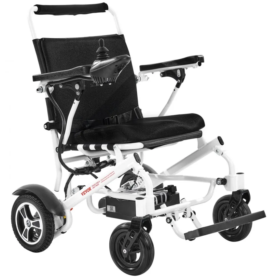 VEVOR Electric Wheelchair for Adults, 300lbs Capacity, Foldable & Lightweight Motorized Wheelchair, 13-Mile Long Travel Range, All-Terrain Powered Chair, Portable 21 inch Seat for Seniors & Disabled