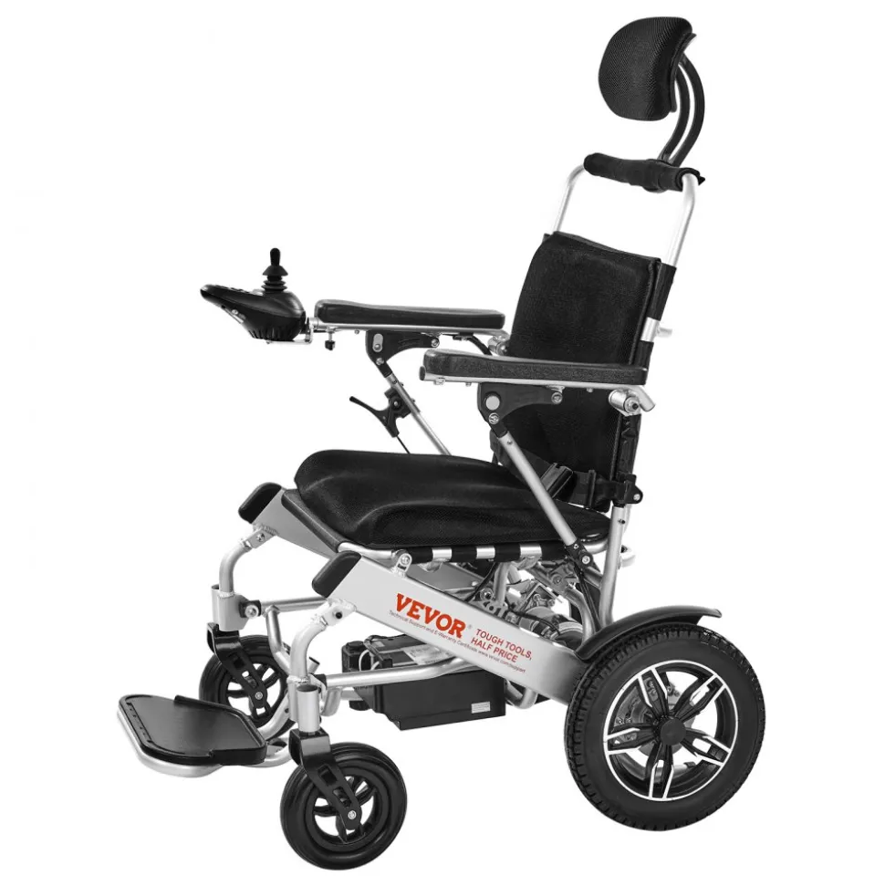 VEVOR Electric Wheelchair for Adults, 300lbs Capacity with Adjustable Backrest, Foldable Lightweight Motorized Wheelchair,13-Mile Range,All-Terrain Powered,Portable 21” Seat for Seniors & Disabled