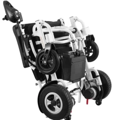 VEVOR Electric Wheelchair for Adults Seniors, 300 lbs Weight Capacity, 17.7 in Width Lightweight Foldable Motorized Power Wheelchairs, UP to 12.5 Miles Range All Terrain Aluminum Alloy Chair