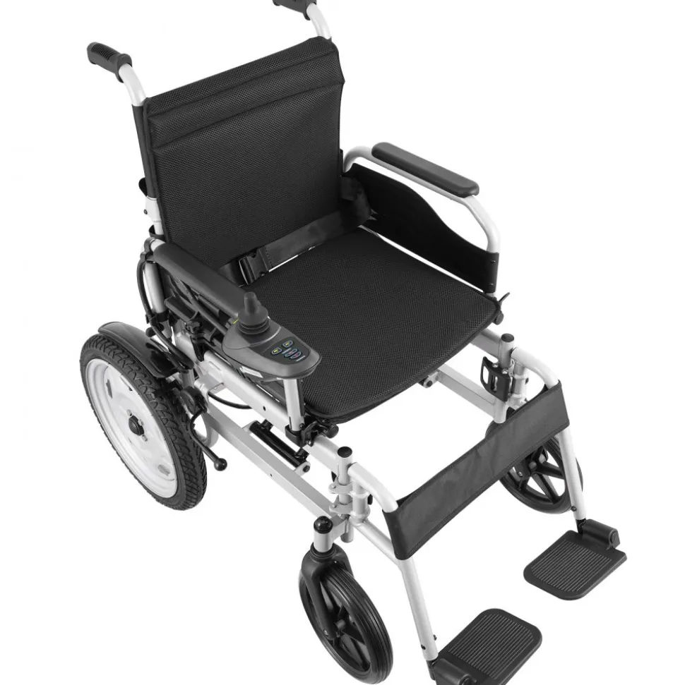 VEVOR Electric Wheelchair for Adults Seniors, 265 lbs Weight Capacity, 17.5in Width Lightweight Foldable Motorized Power Wheelchairs, UP to 12.5Miles Range All Terrain Power Chair, Adjustable Backrest