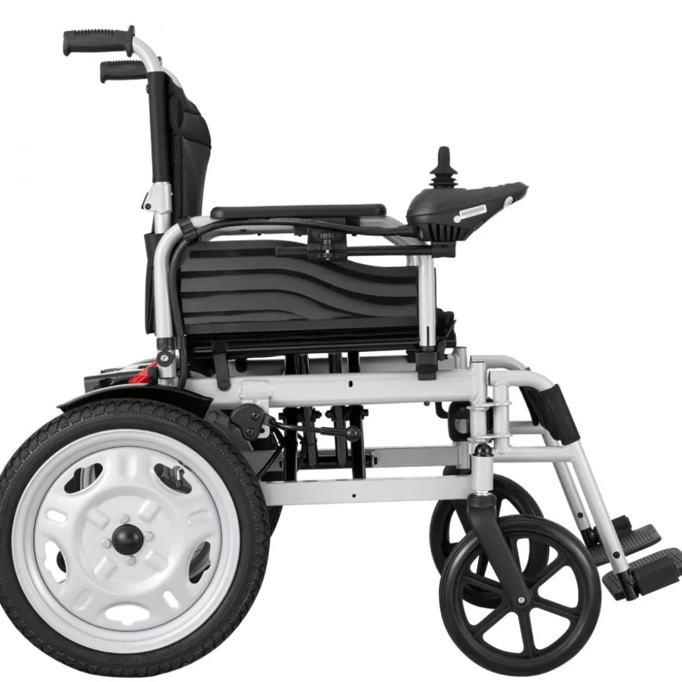 VEVOR Electric Wheelchair for Adults Seniors, 265 lbs Weight Capacity, 17.5in Width Lightweight Foldable Motorized Power Wheelchairs, UP to 12.5Miles Range All Terrain Power Chair, Adjustable Backrest