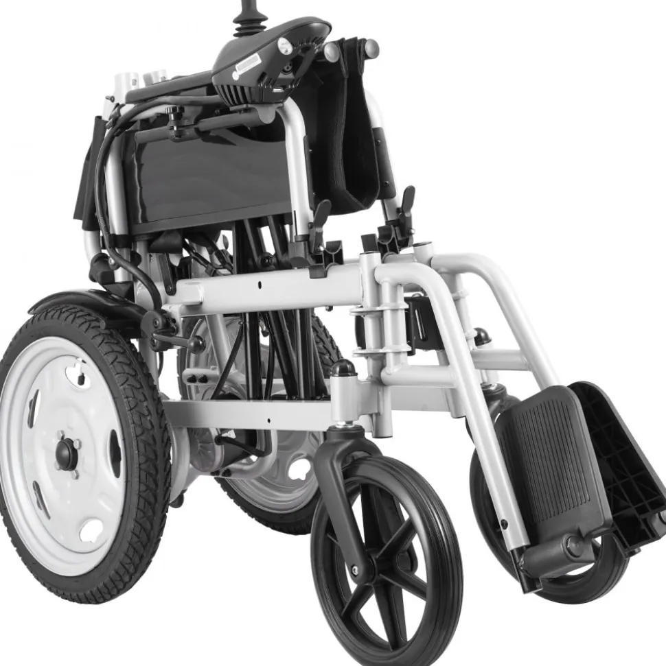 VEVOR Electric Wheelchair for Adults Seniors, 265 lbs Weight Capacity, 17.5in Width Lightweight Foldable Motorized Power Wheelchairs, UP to 12.5Miles Range All Terrain Power Chair, Adjustable Backrest