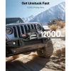 VEVOR Electric Winch, 12000 lbs Load Capacity, 12V DC Truck Winch with Φ0.36 in x 80 ft Steel Rope, Wireless & Wired Remote Control, IP55 Waterproof for Towing SUV Jeep Trailer Boat Off-Road Vehicle