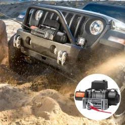 VEVOR Electric Winch, 18,000 lb, 12V DC Truck Winch with Φ7/16 in x 85 ft Steel Cable Roller Fairlead Wireless & Wired Remote Control, IP55 Waterproof for Towing Off-Road SUV Jeep Truck Trailer Boat