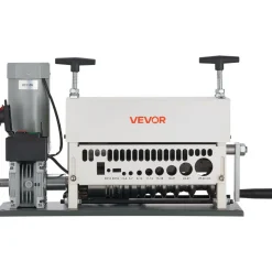 VEVOR Electric Wire Stripper Machine, 0.06-1.57 in, 11 Channel Automatic Copper Cable Stripper, 370W Wire Stripper Tool with Manual Hand Crank Mode, Emergency Stop Button, for Scrap Copper Recycling
