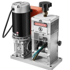 VEVOR Electric Wire Stripping Machine, 0.06-1.57 in, 400W Automatic Motorized Cable Stripper, 9.84 IPS (15 m/min) Wire Peeler with Blades, V-Shaped Rollers, Cooling Fan, for Scrap Copper Recycling