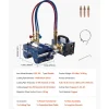 VEVOR Electromagnetic Gas Pipe Cutting Machine, 2"-30"/Min Automatic Pipe Beveler for 0.2"-4" Thick Tube, Features 3 Tips & Adjustable Angles, Torch Burner Beveler, Magnetic Gas Machine 110V CG2-11C