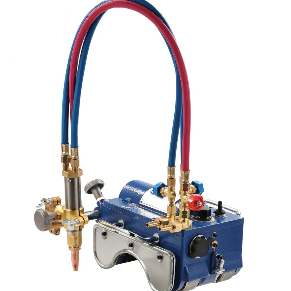 VEVOR Electromagnetic Gas Pipe Cutting Machine, 2"-30"/Min Automatic Pipe Beveler for 0.2"-4" Thick Tube, Features 3 Tips & Adjustable Angles, Torch Burner Beveler, Magnetic Gas Machine 110V CG2-11C