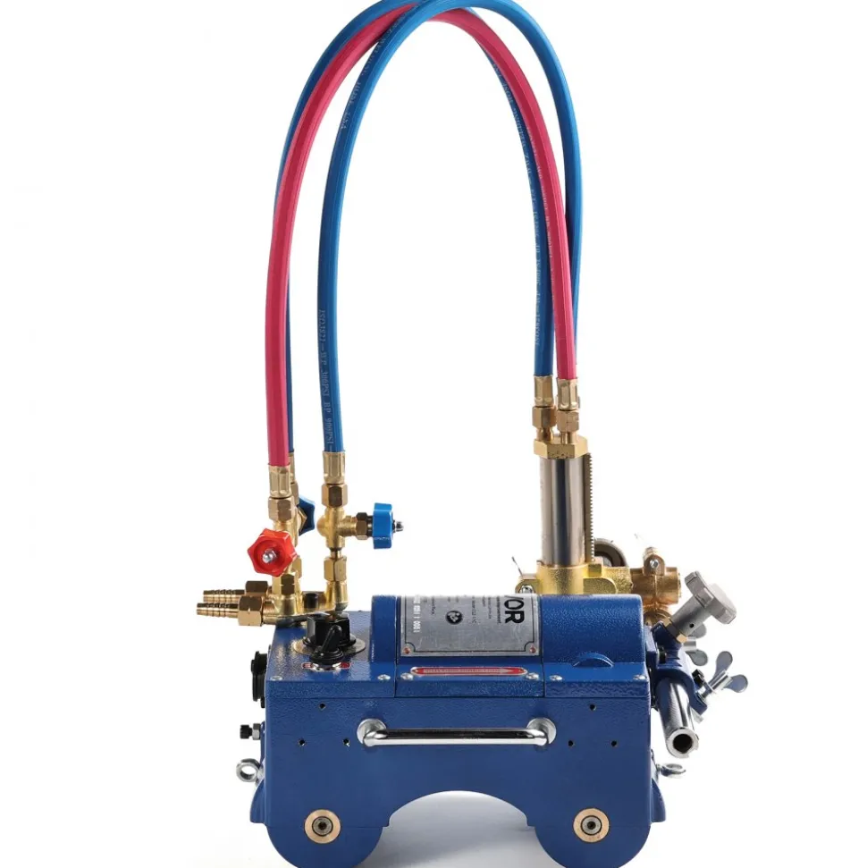 VEVOR Electromagnetic Gas Pipe Cutting Machine, 2"-30"/Min Automatic Pipe Beveler for 0.2"-4" Thick Tube, Features 3 Tips & Adjustable Angles, Torch Burner Beveler, Magnetic Gas Machine 110V CG2-11C