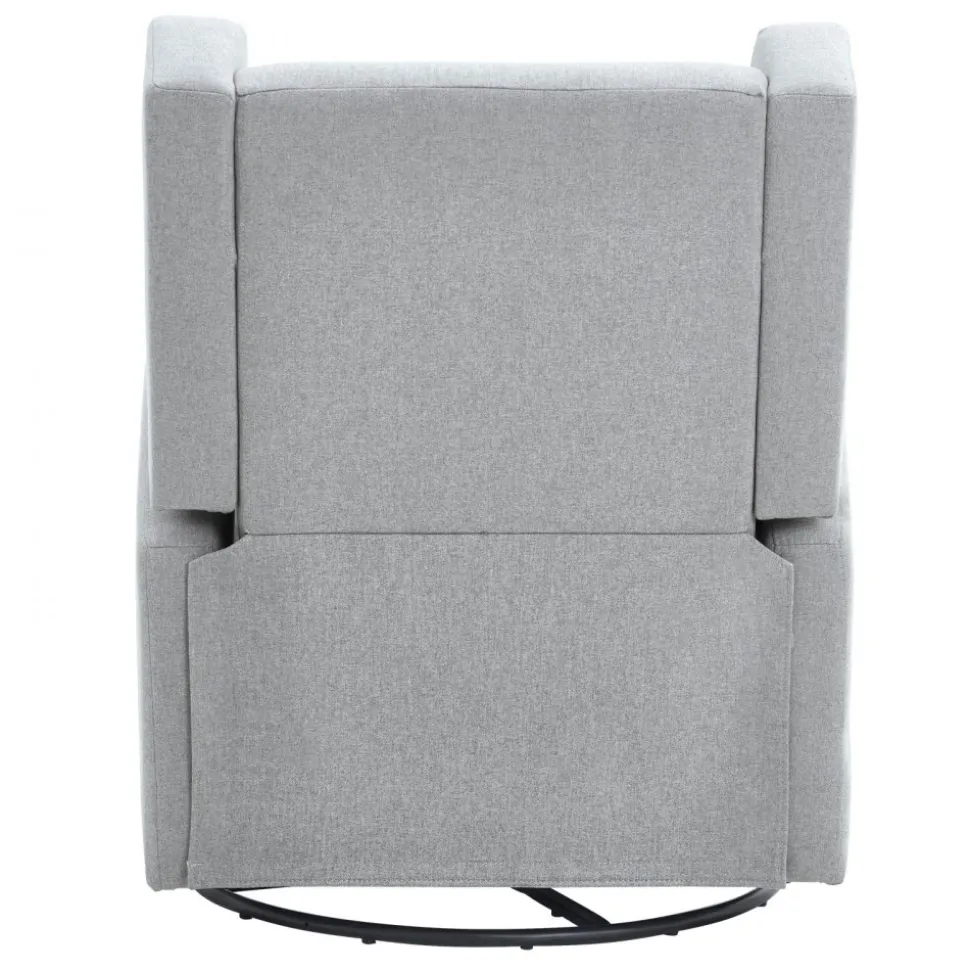 VEVOR Electronic Power Recliner and Swivel Glider, 250 lbs Weight Capacity Swivel Glider Recliner Chair with USB Port, Polyester Surface Swivel Rocker Recliner for Living Room, Bedroom, Light Gray
