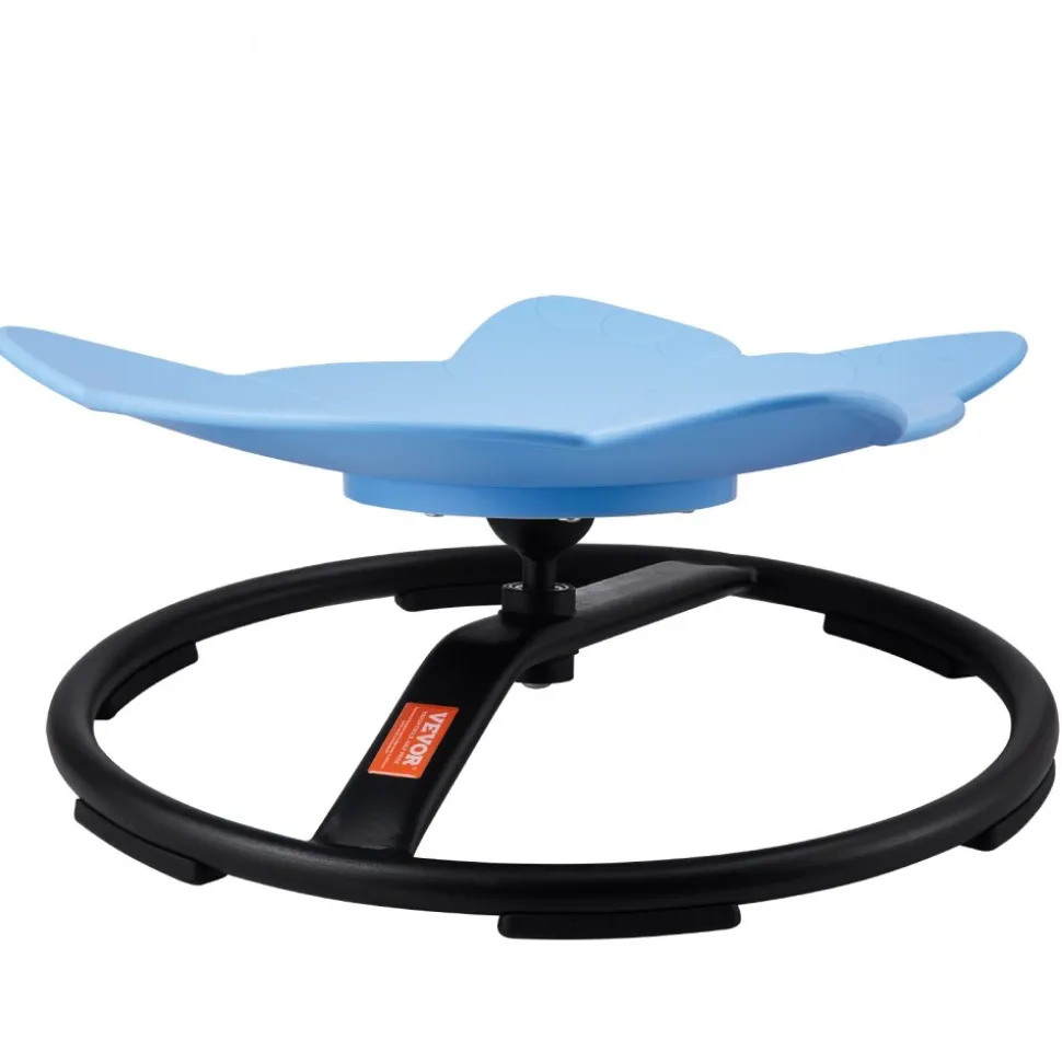 VEVOR Elephant Kids Swivel Chair, 220 LBS Capacity, 360° Spinning Chair, Autistic Kids Sensory Toy Chair with Non-Slip Metal Base, Toddler Sit and Spin Chair for Coordination Balance Focus Blue