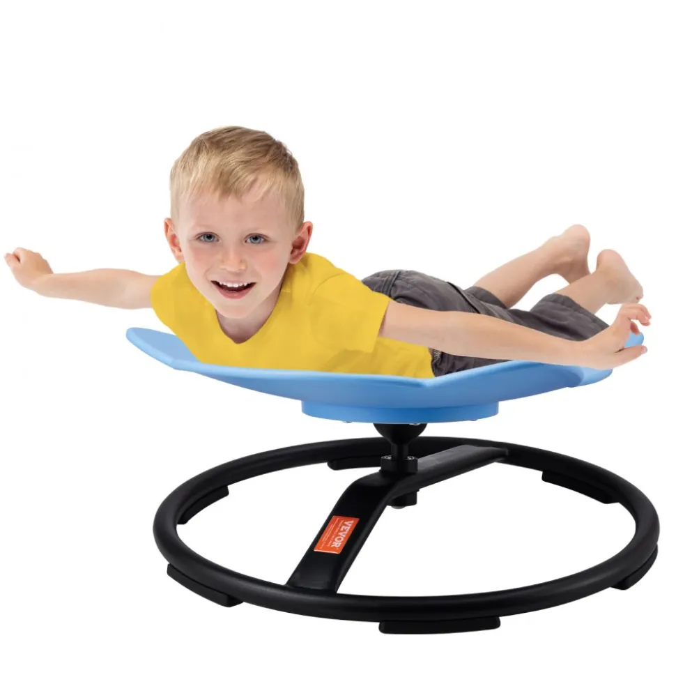 VEVOR Elephant Kids Swivel Chair, 220 LBS Capacity, 360° Spinning Chair, Autistic Kids Sensory Toy Chair with Non-Slip Metal Base, Toddler Sit and Spin Chair for Coordination Balance Focus Blue