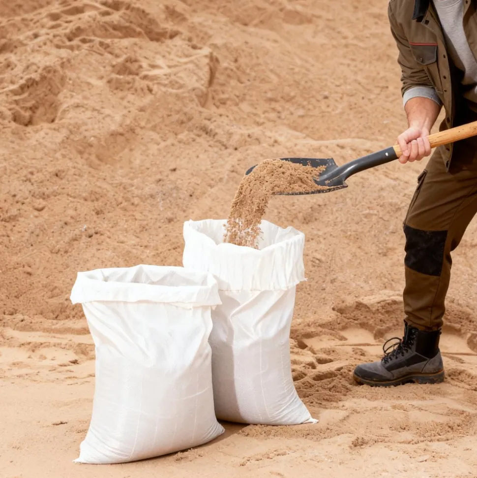 VEVOR Empty Sandbags, 200 Packs 16 x 26 in, Heavy Duty Sand Bags Sacks with Ties, 50lb Capacity Woven Polypropylene Sandbags, Tear-Resistant & UV-Resistant Sand Bags for Flood Protection Barrier