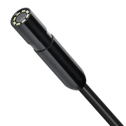VEVOR Endoscope Camera with 49.2FT Semi-Rigid Cable, 1920P HD Borescope for Android & IOS, Industrial Inspection Camera with Light - 8 LED, 2X Zoom, IP67 Waterproof Snake Camera for Auto, Plumbing
