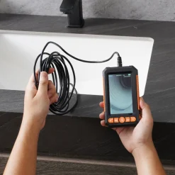 VEVOR Endoscope Camera with Light, Dual Lens Industrial Borescope, 4.3