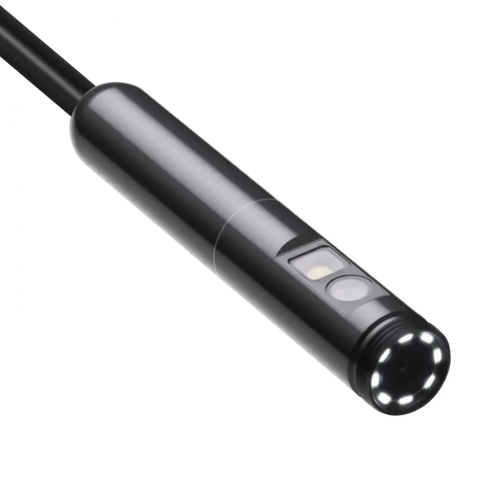 VEVOR Endoscope Camera with Light, Dual Lens Borescope for Android & IOS, 1920P HD Inspection Camera with 8 + 1 LED Lights, 2X Zoom, 10FT Snake Cable, IP67 Waterproof Snake Camera for Auto, Plumbing