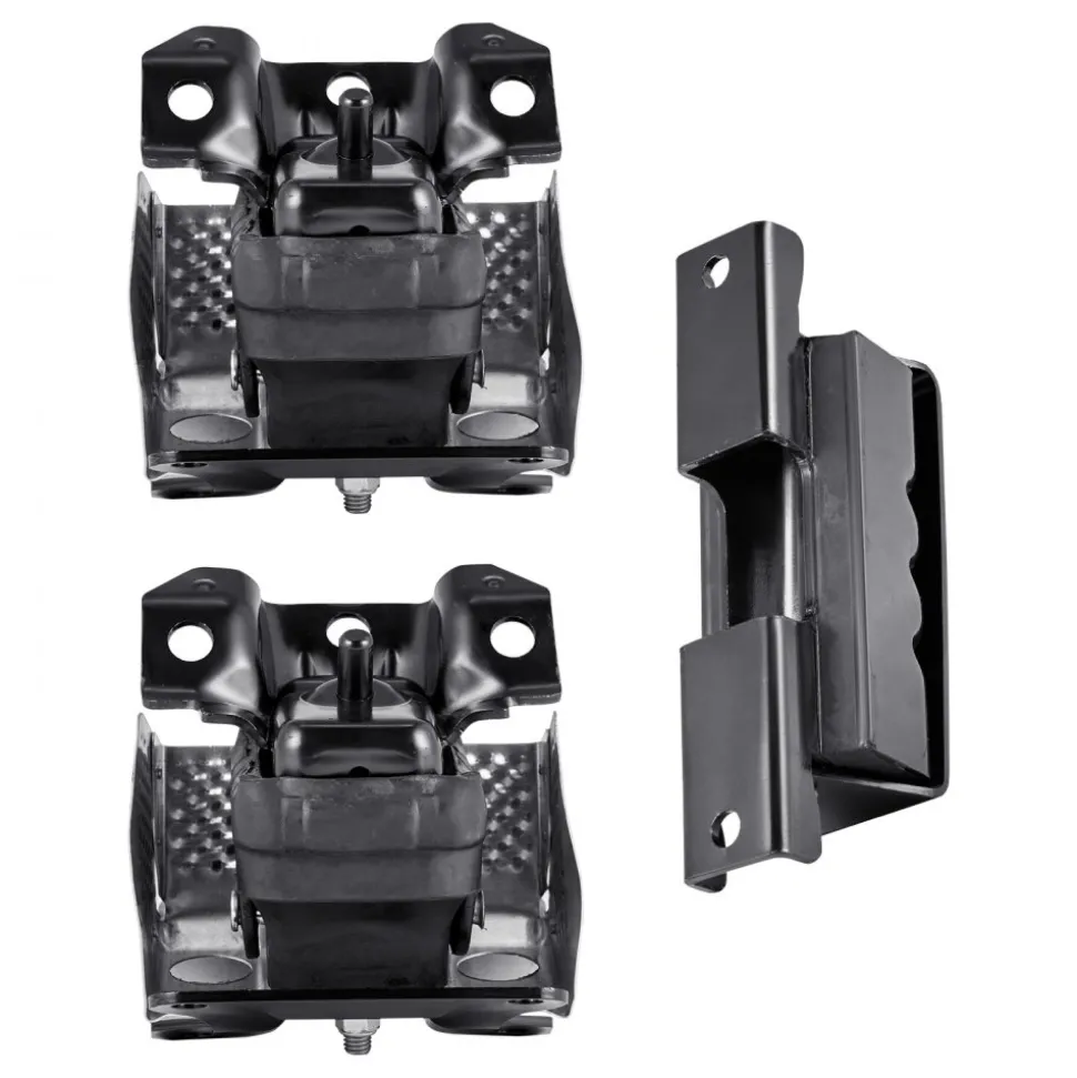 VEVOR Engine and Transmission Motor Mount Kit Replacement, Set of 3, Compatible with 2007–2013 Chevrolet Silverado 1500 5.3L V8, Replace OE# A5365, A5365, A2638, Secure Support