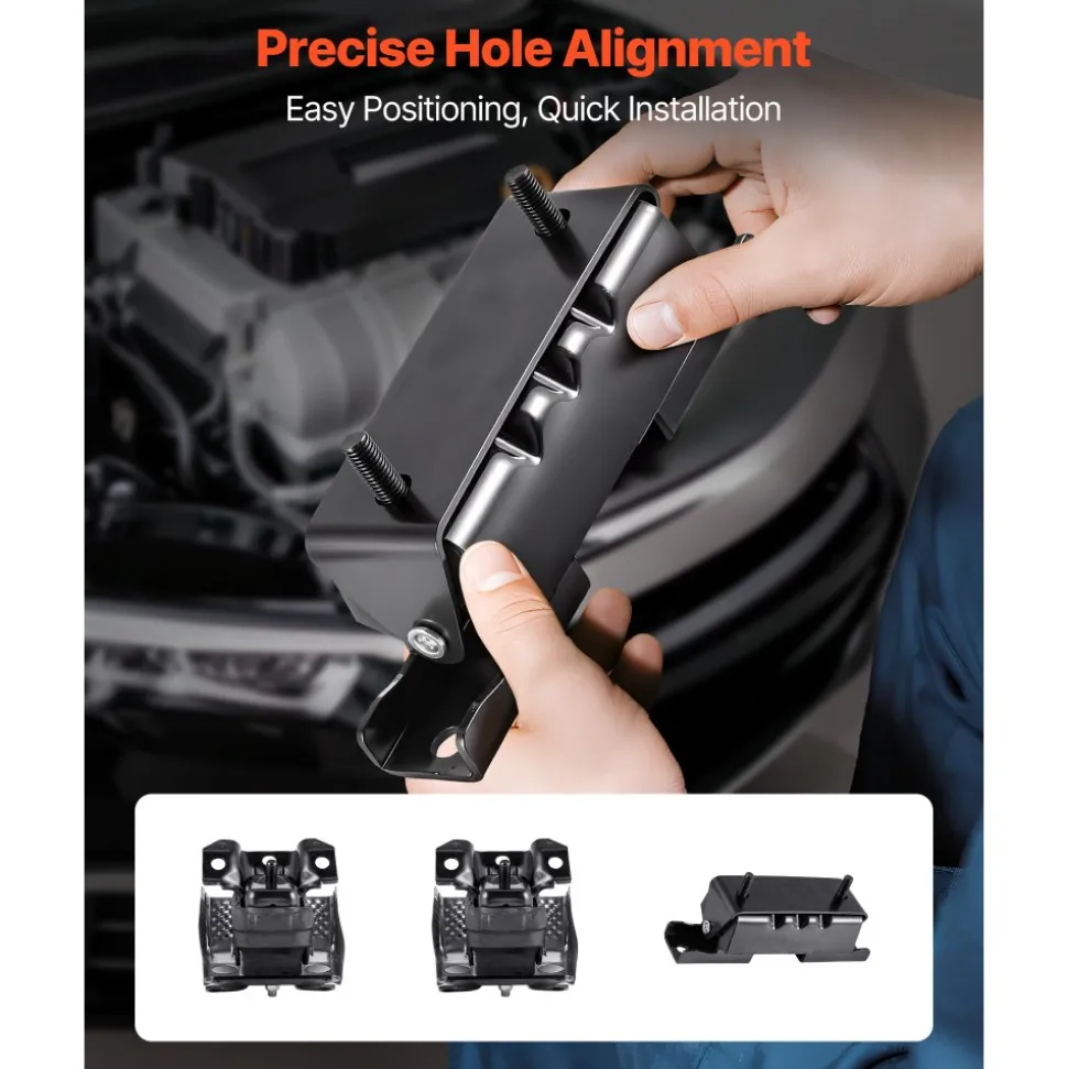 VEVOR Engine and Transmission Motor Mount Kit Replacement, Set of 3, Compatible with 2007–2013 Chevrolet Silverado 1500 5.3L V8, Replace OE# A5365, A5365, A2638, Secure Support