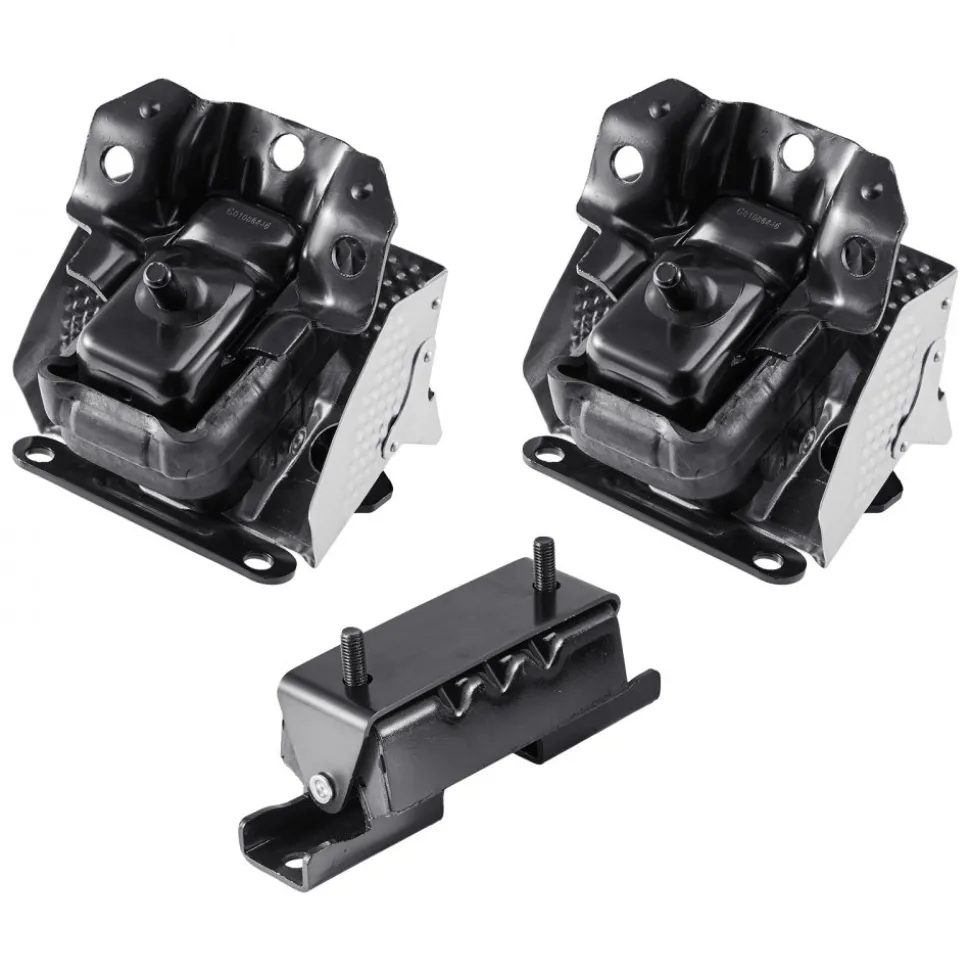 VEVOR Engine and Transmission Motor Mount Kit Replacement, Set of 3, Compatible with 2007–2013 Chevrolet Silverado 1500 5.3L V8, Replace OE# A5365, A5365, A2638, Secure Support