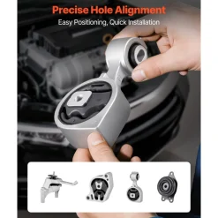 VEVOR Engine and Transmission Motor Mount Kit Replacement, Set of 4, Compatible with 2007–2017 Nissan Altima 2.5L L4, Replace OE# A4350, A4353, A4340, A4339, Secure Support