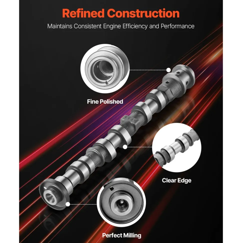 VEVOR Engine Camshaft, 05184377AF 05184377AH 5184377AD 5184377AE 5184377AF 5184377AG Cam Replacement, Work with 2011-2015 Jeep Grand Cherokee, 2011-2019 Dodge Journey, 3.6L V6