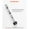 VEVOR Engine Camshaft, 05184378AF 05184378AH 5184378AE 5184378AF 5184378AD 5184378AG Cam Replacement, Fit 2018 Jeep Wrangler JK, 2011-2019 Dodge Journey, 2013-2018 Ram 1500, 2012 Ram C/V Base, 3.6L V6