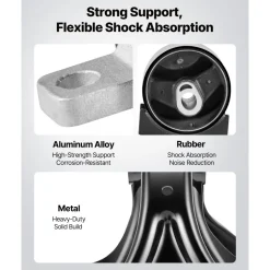VEVOR Engine Motor Mount and Transmission Mount Kit Replacement, Set of 4, Compatible with 2011–2016 Chrysler Town & Country 3.6L V6, Replace OE# A5665, A5480, A5589, A5577, Secure Support