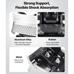 VEVOR Engine Motor Mount Kit Replacement, Set of 2, Compatible with 2007–2013 Chevrolet Silverado 1500 5.3L V8, Replace OE# A5365, A5365, Secure Support, Left and Right Front Mounts