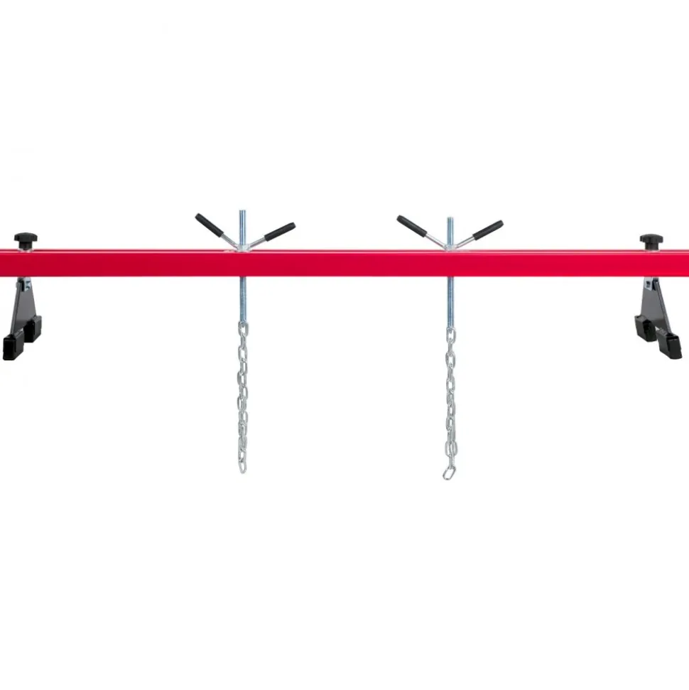 VEVOR Engine Support Bar 1100 Lbs Capacity Engine Transverse Bar Engine Hoist 2 Point Lift Holder Hoist Dual Hooks, Engine Hoist Keeps Engine Stable for Home Garages & Auto Repair Shop