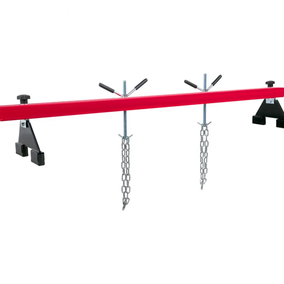 VEVOR Engine Support Bar 1100 Lbs Capacity Engine Transverse Bar Engine Hoist 2 Point Lift Holder Hoist Dual Hooks, Engine Hoist Keeps Engine Stable for Home Garages & Auto Repair Shop