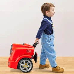 VEVOR Engine Toy, 60 Pieces, Kids Mechanic Car Repair Set with Removable Parts, Lights and Sounds, Steering Wheel and Horn, Kids Mechanic Workshop Set for Toddler Ages 3 Years and Up, Red