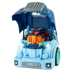 VEVOR Engine Toy, 60 Pieces, Kids Mechanic Car Repair Set with Removable Parts, Lights and Sounds, Steering Wheel and Horn, Kids Mechanic Workshop Set for Toddler Ages 3 Years and Up, Blue