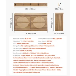VEVOR Entryway Shoe Storage Bench 38.9