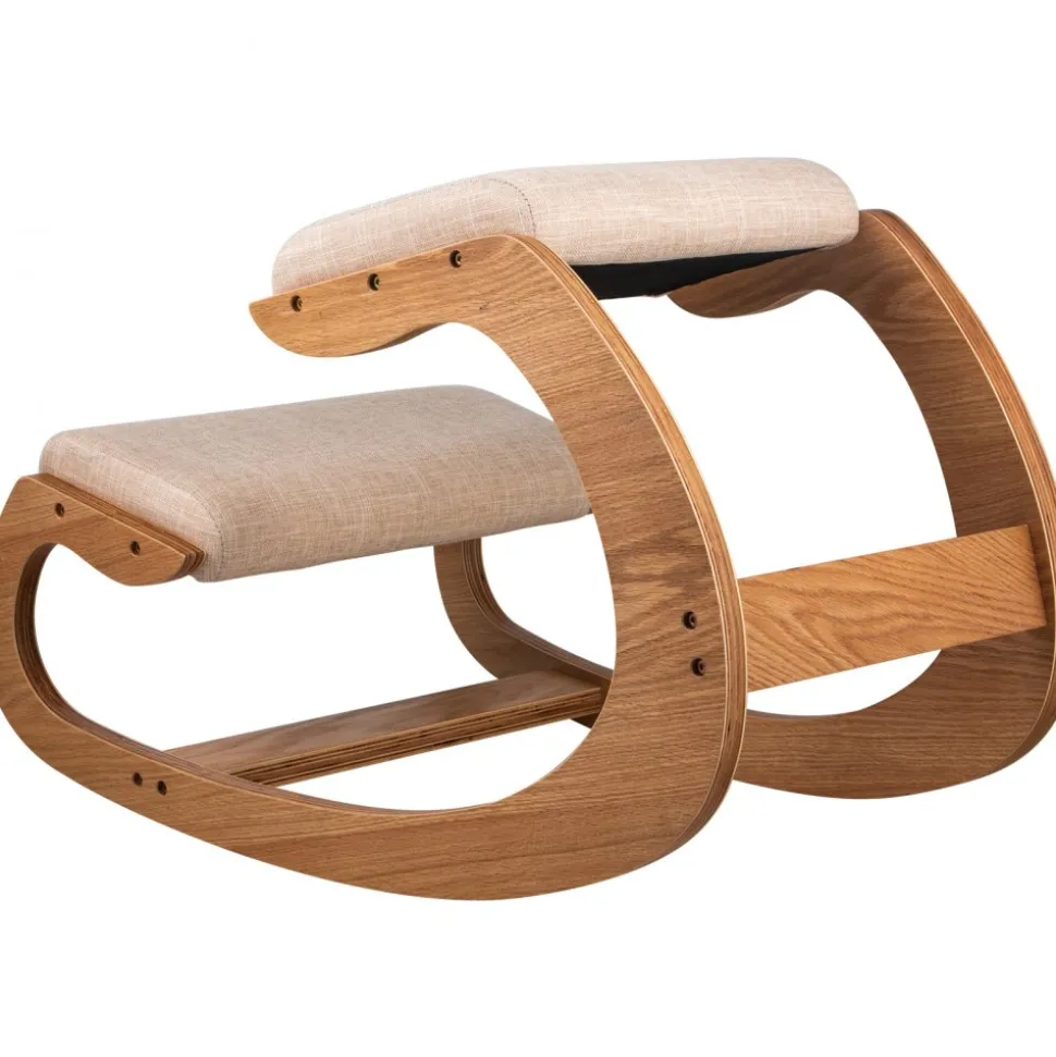 VEVOR Ergonomic Kneeling Chair with Backrest & Wheels, Mobile X-Shaped Posture Knee Chair with Adjustable Height & Thick Foam Cushions, Relief for Neck or Back Pain for Home, Office, Meditation, Black