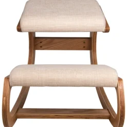 VEVOR Ergonomic Kneeling Chair with Backrest & Wheels, Mobile X-Shaped Posture Knee Chair with Adjustable Height & Thick Foam Cushions, Relief for Neck or Back Pain for Home, Office, Meditation, Black