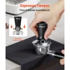 VEVOR Espresso Tamper 51mm, Spring Loaded Coffee Tamper, 30 lbs Tamper Tool Espresso, Stainless Tamper with Non-Slip Grip