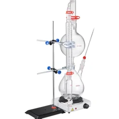 VEVOR Essential Oil Distillation Kit, 2000ml Distillation Apparatus, 3.3 Boro Lab Glassware Distillation Kit with 1000W Heating Plate and 24, 40 Joint, 28 pcs Set