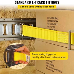VEVOR E Track Ratchet Strap, 18PCS 2