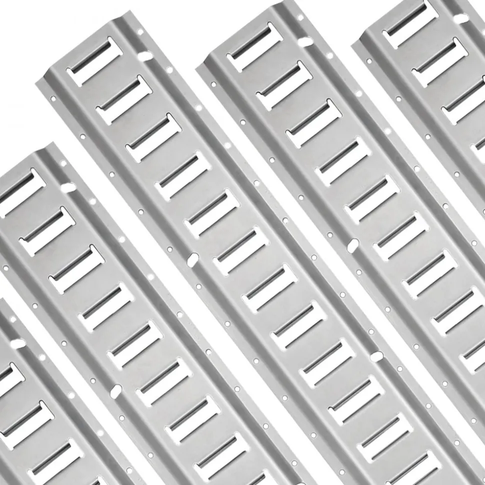 VEVOR E Track Tie-Down Rail Kit, 32PCS 5' E-Tracks Set Includes 8 Steel Rails & 8 O-Rings & 8 Tie-Offs with D-Ring & 8 End Caps, Trailer Securing Accessories for Cargo Motorcycles Bikes, 1500 lbs Load