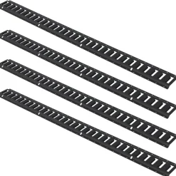VEVOR E Track Tie Down Rail Kit, 5' Steel Rails, 4 Pack, Secure Cargo & Heavy Loads Up to 2000 lbs, Heavy Duty Etrack Rails with Screws for Garages, Vans, Trailers, Motorcycle Tie Downs, ATV Mountings
