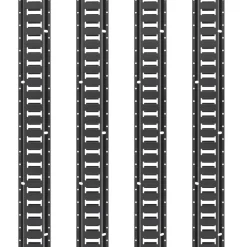 VEVOR E Track Tie Down Rail Kit, 5' Steel Rails, 4 Pack, Secure Cargo & Heavy Loads Up to 2000 lbs, Heavy Duty Etrack Rails with Screws for Garages, Vans, Trailers, Motorcycle Tie Downs, ATV Mountings