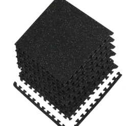 VEVOR EVA Interlocking Foam Floor Mats, 0.56 in Thickened 6 Pcs Puzzle Rubber Tiles, 24 x 24 in Exercise Floor Mat for Workout & Fitness, Heavy Duty Flooring Mats for Home, Gym, Office-24 Sq Ft